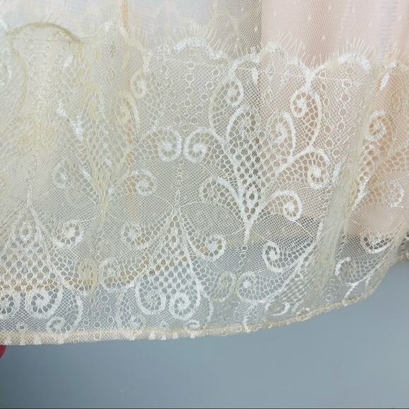 Spirit of Grace pink cream ballet tulle lace soft girl romantic midi dress small - Picture 3 of 9
